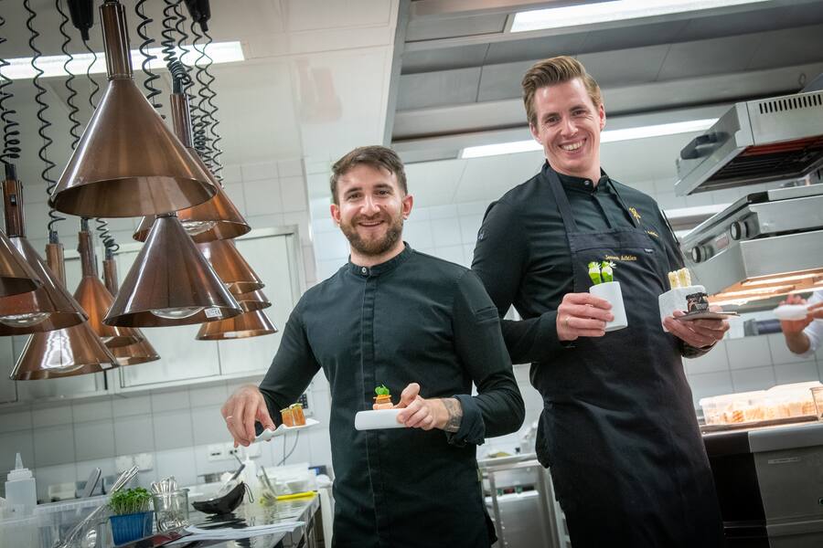 Marco Campanella, Jeroen Achtien kochen im Eden Roc 2021