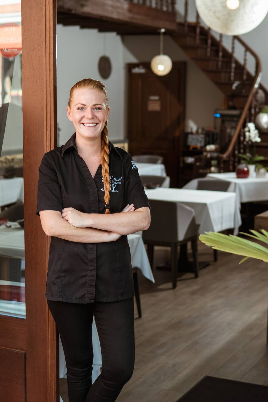 Chefköchin Marie Robert, Restaurant Le Café Suisse, Bex (VD) - 21. August 2018 - Copyright Olivia Pulver