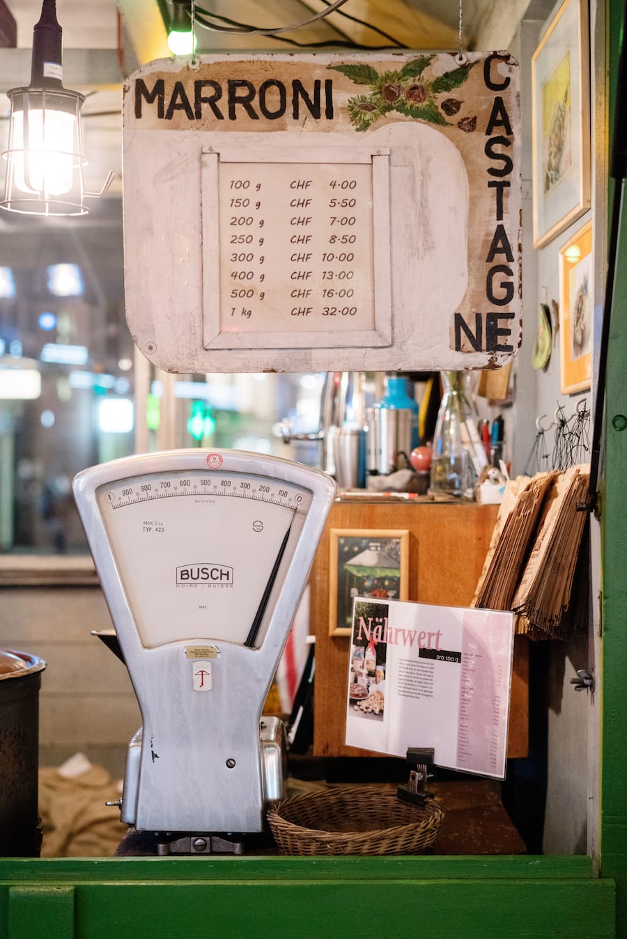 Die besten Marroni in der Stadt Zürich kommen von Roland Eberle