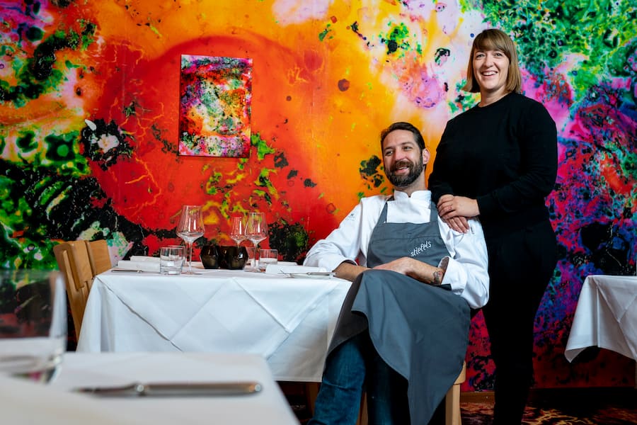 Martinigans, Stiefels Hopfenkranz, in Luzern, Moritzn unf Luigina Stiefel, in ihrer Gaststube