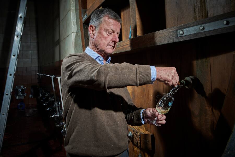 Epesses, le 6 septembre 2019 Domaine Luc Massy avec ses fils Gregory et Benjamin © sedrik nemeth