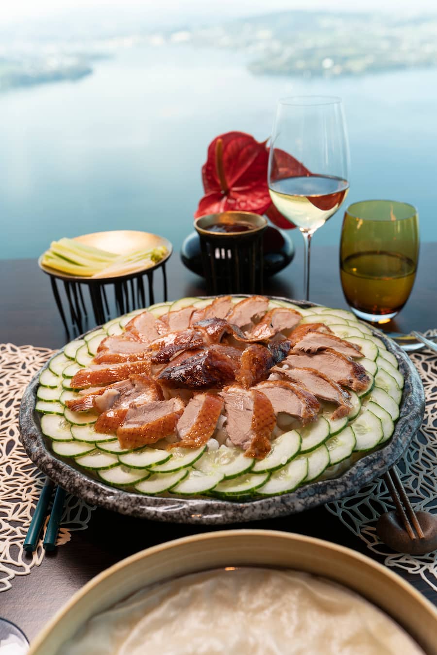 Peking-Ente, Buergenstock, knusprige Peking Duck Haut