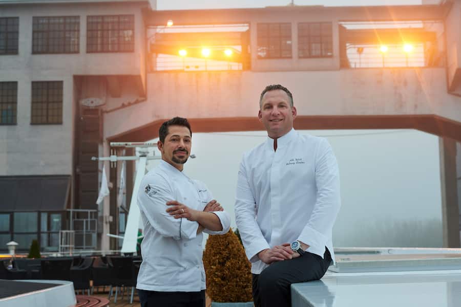 Excellence Gourmetfestival 2021 Mike Wehrle und Damian Carini an Board der Excellence Countess