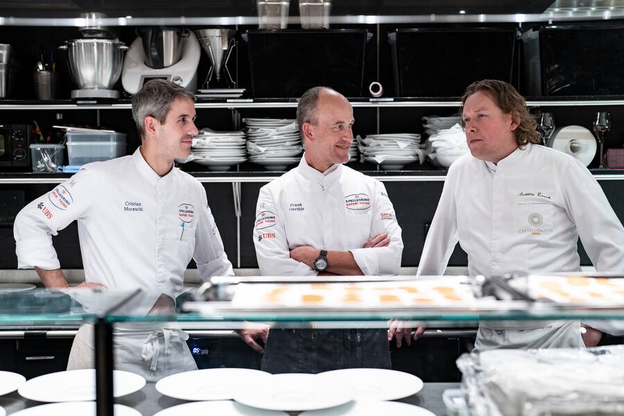 sapori ticino im Widder, in Zürich, Christian Moreschi (l), Frank Oerthle, Mattias Roock