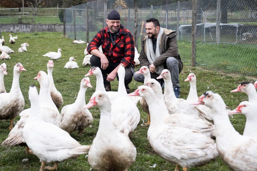 Schweizer Fleisch Rafael Rodriguez bei Produzent Alexandre Benoit November 2021