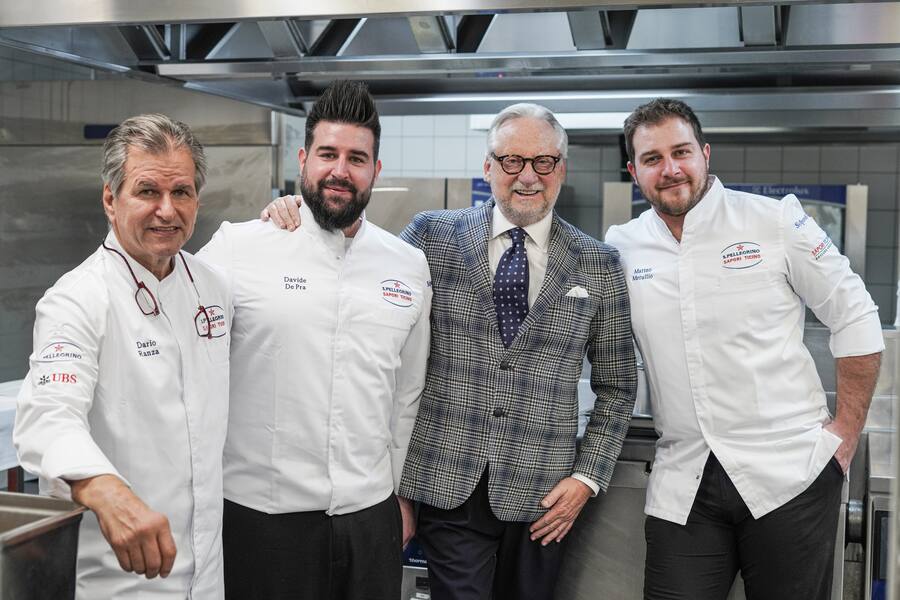 Vier mit guter Laune: v.l. Dario Ranza, Davide De Pra, Dany Stauffacher, Matteo Metullio