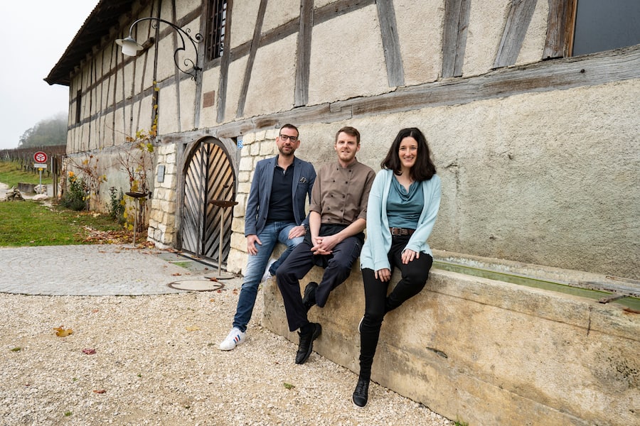 Bergtrotte 1584, Osterfingen, Bruno Greuter, Verwaltungsrat (l), Philipp Weber, Küchenchef, Susanne Zellweger, Geschäftsführerin