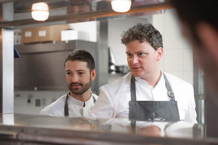 Executive Chef Matthias Schmidberger und Reto Brändli kochen im Kempinski St. Moritz 2021