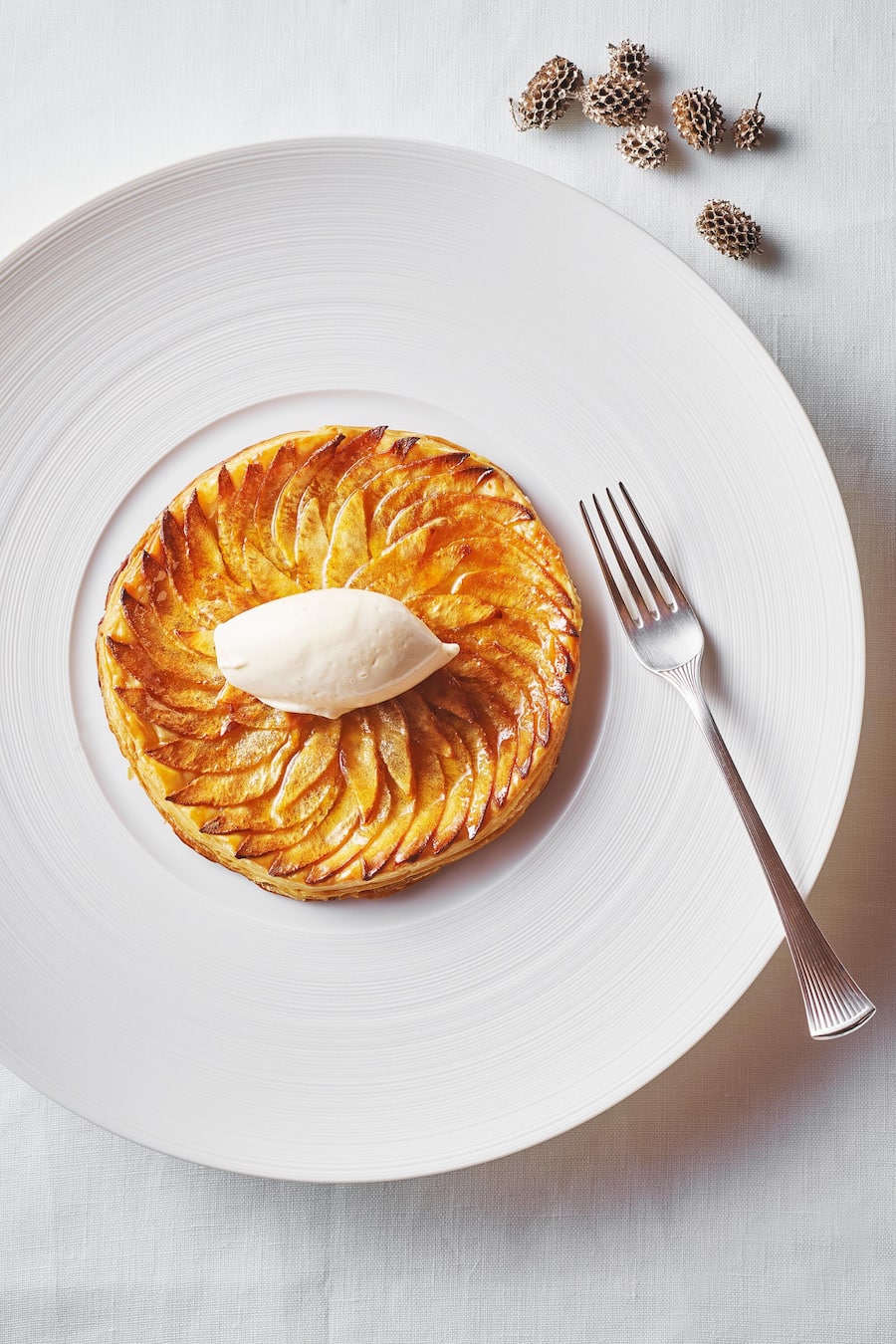 Franz Wiget Dessert Apfeltarte mit Vanilleglace