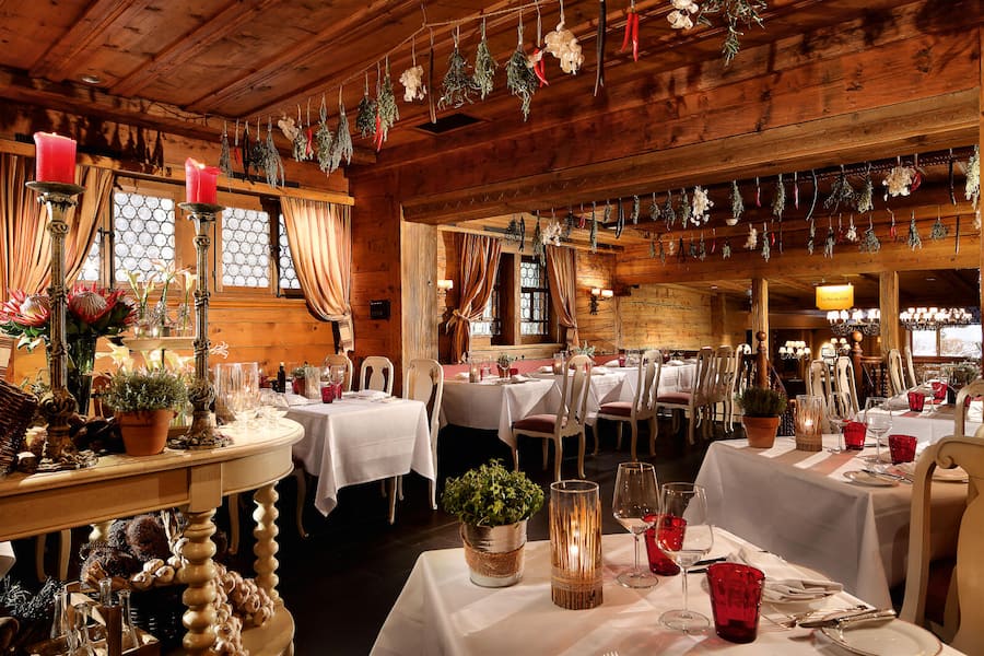 Gstaad Palace Hotel Restaurant Le Grill Winter
