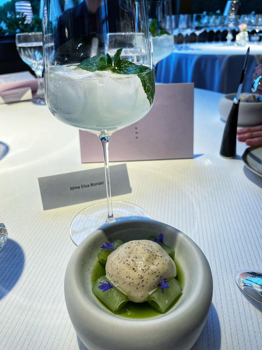 Menu sans alcool Beau-Rivage Palace Lausanne