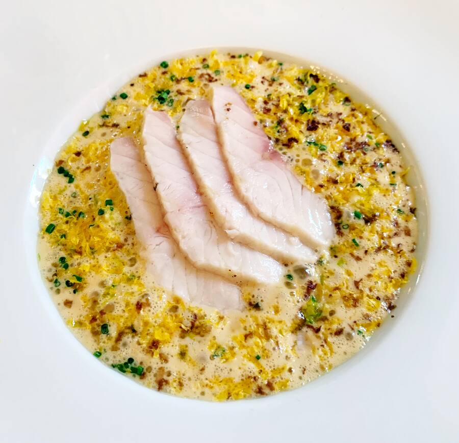 zitrusrisotto mit stör von josef david heimer