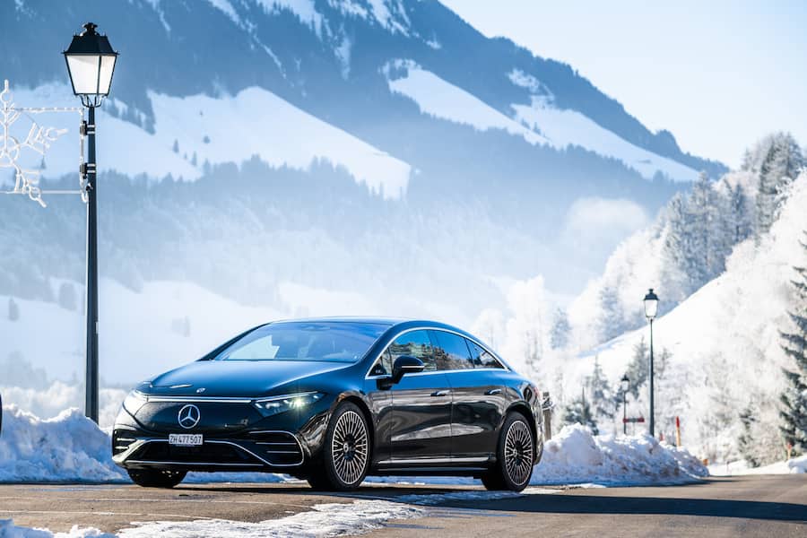 Mercedes EQS in Fribourg 2021