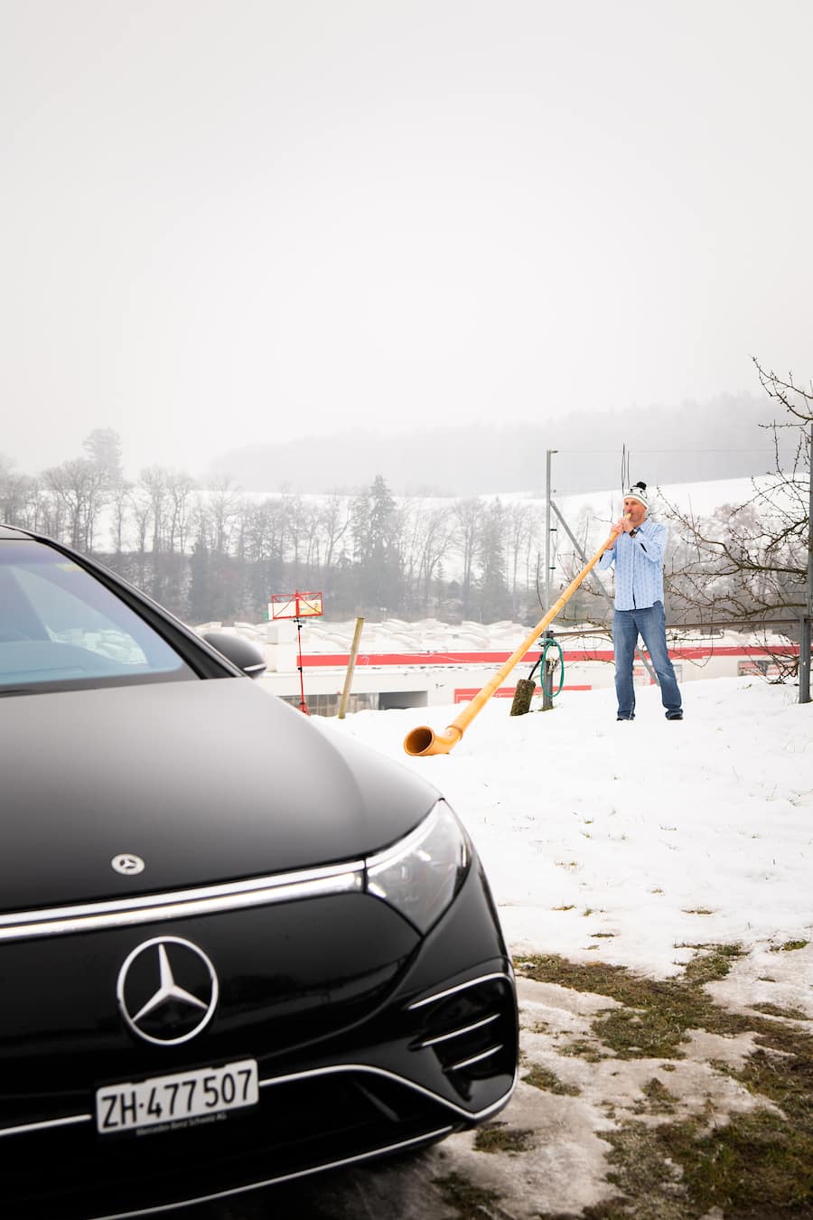 Mercedes EQS in Fribourg 2021