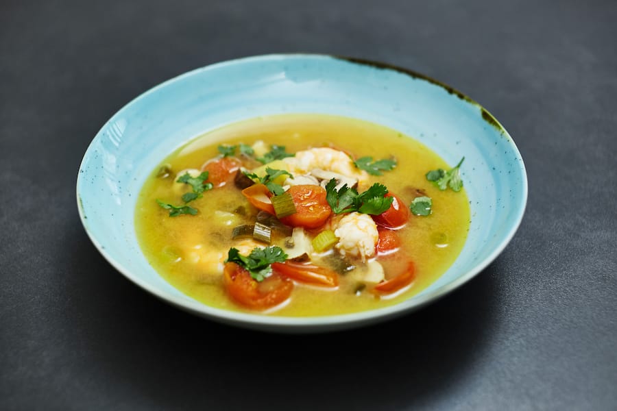 Tom Yam Swiss Shrimps