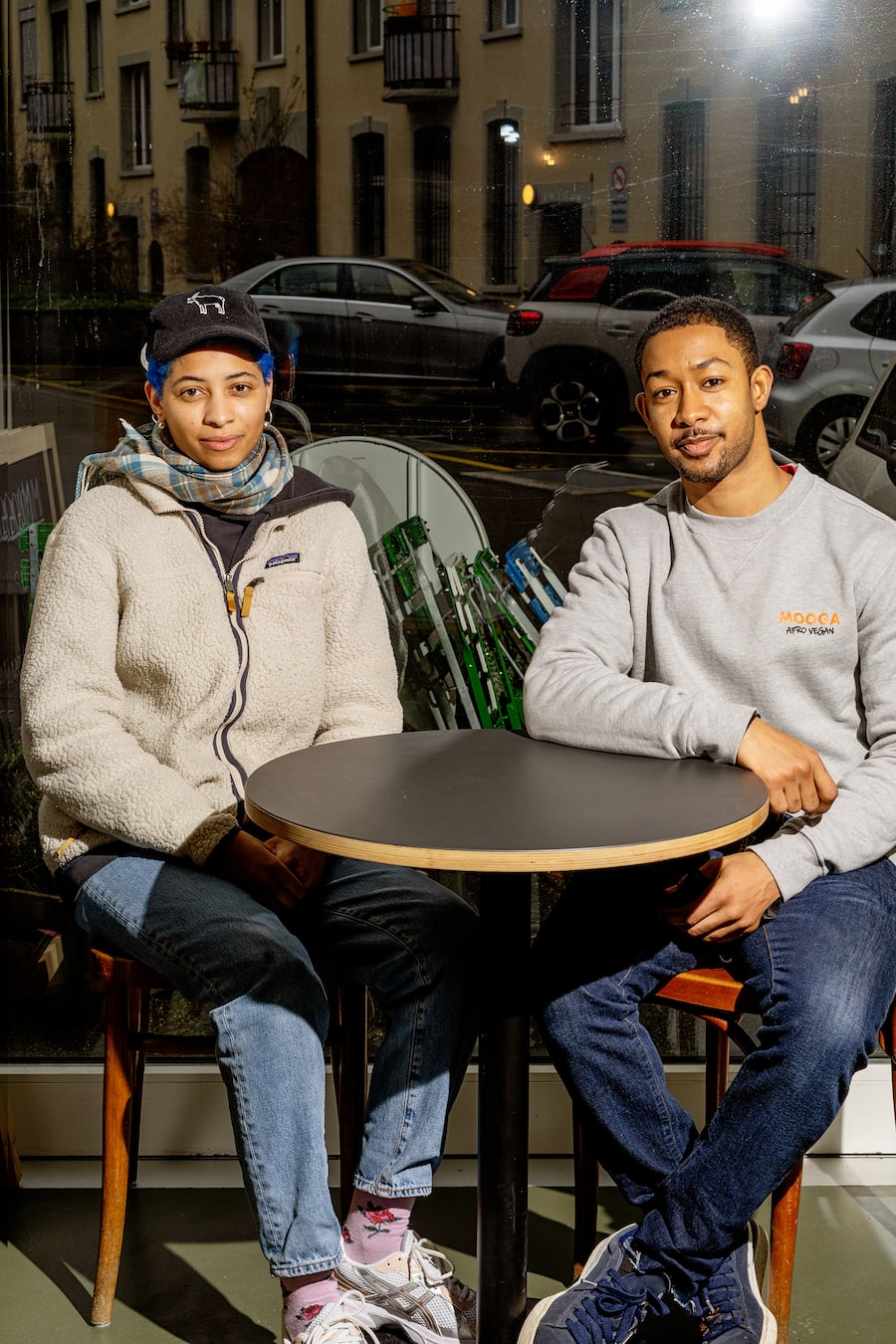 Kafi Ö und Mooga in Zürich vegane afrikanische Küche Charina Bräm, Basim Badri