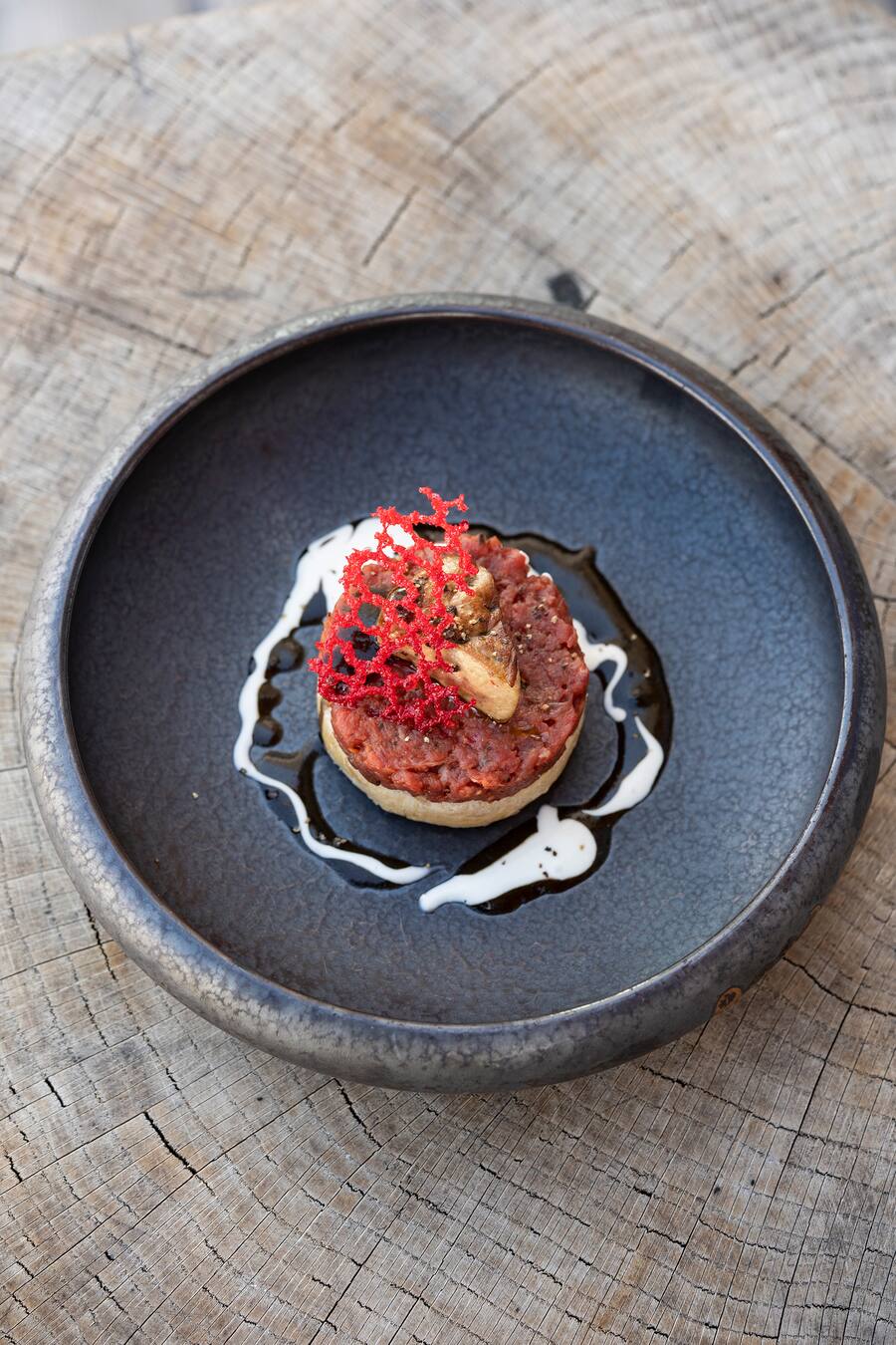 Kulm Country Club, Küchenchef Daniel Müller, Mc Mulo mit Tandoori Nan-Breot, Foie gras, Beef Tatar