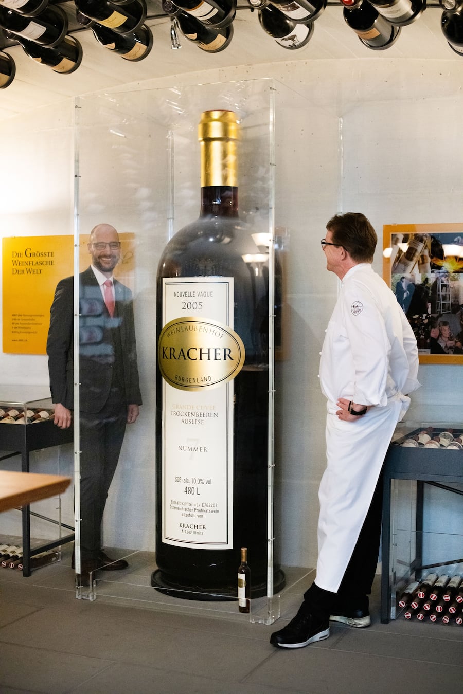 Zum Gupf, legendärer Weinkeller, mit Sommelier Stefan Schachner und Gastgeber Walter Klose, 11. Dezember 2021, Rehetobel AR