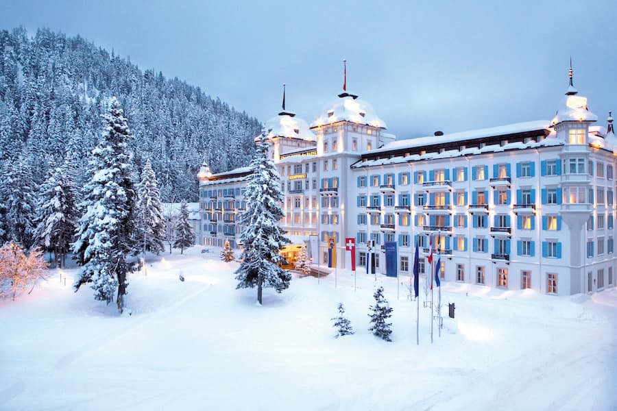 Aussenansicht Winter Kempinski Grand Hotel des Bains St. Moritz, 16.11.2017 HO via Kempinski