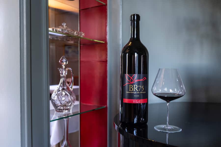 Doppelmagnum des Rotweines BR 75