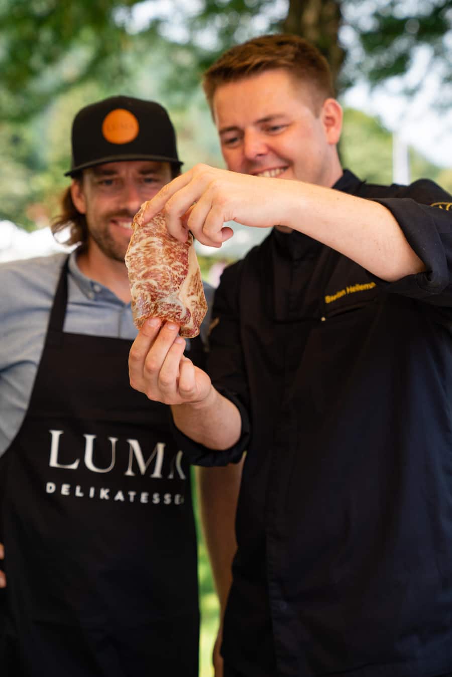 Marco Tessaro, Luma Delikatessen und Stefan Heilemann - Widder Zürich - Gault&Millau Garden Party - Sonntag, 15. August 2021 - Copyright Olivia Pulver
