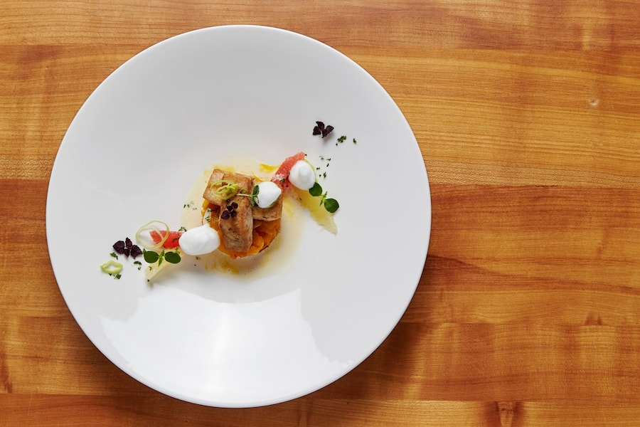 StoÌr mit Grapefruit und Zitronen, Christoph Hunziker, Schüpbärg Beizli, Schüpfen, BE © HO