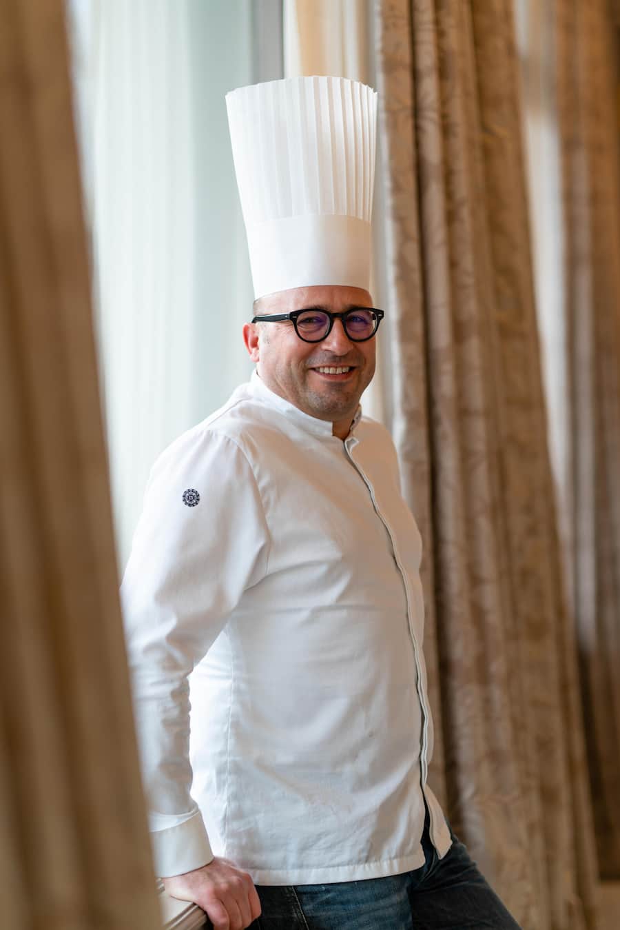 18-Punkte-Chef Laurent Eperon vom Restaurant Pavillon, Hotel Baur au Lac - Wein & Swiss Shrimps - 18. Februar 2020 - Copyright Olivia Pulver Swiss Shrimps, Laurent Eperon, Marc Almert, Baur au Lac, Zürich © Olivia Pulver