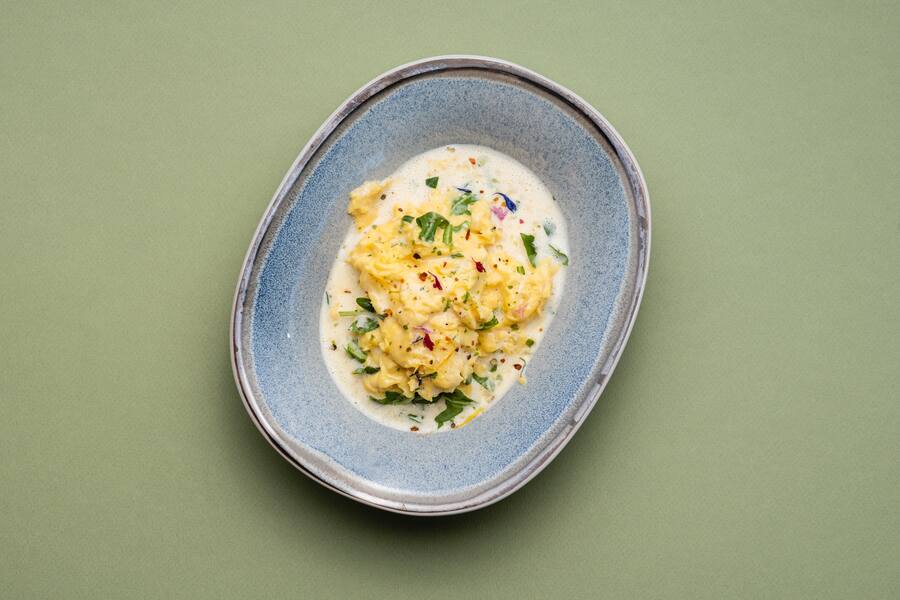 Rolf Fuchs, Panorama, Steffisburg, Eier, Ostern, Rührei mit Rahm und Rucola, Zitronen-Ãl