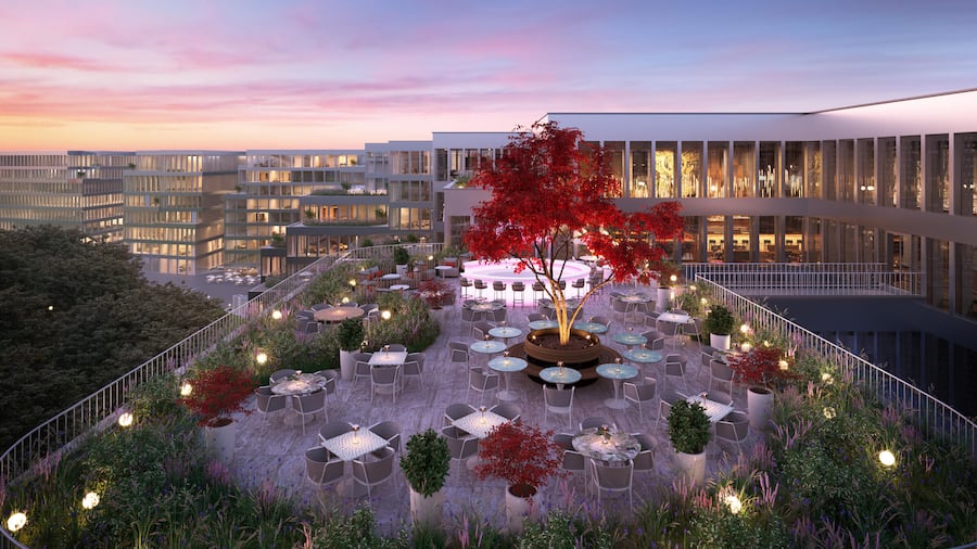 RENDERINGS_ Sablier, Rooftop Restaurant, Flughafen, Zürich, Markus Segmüller © HO