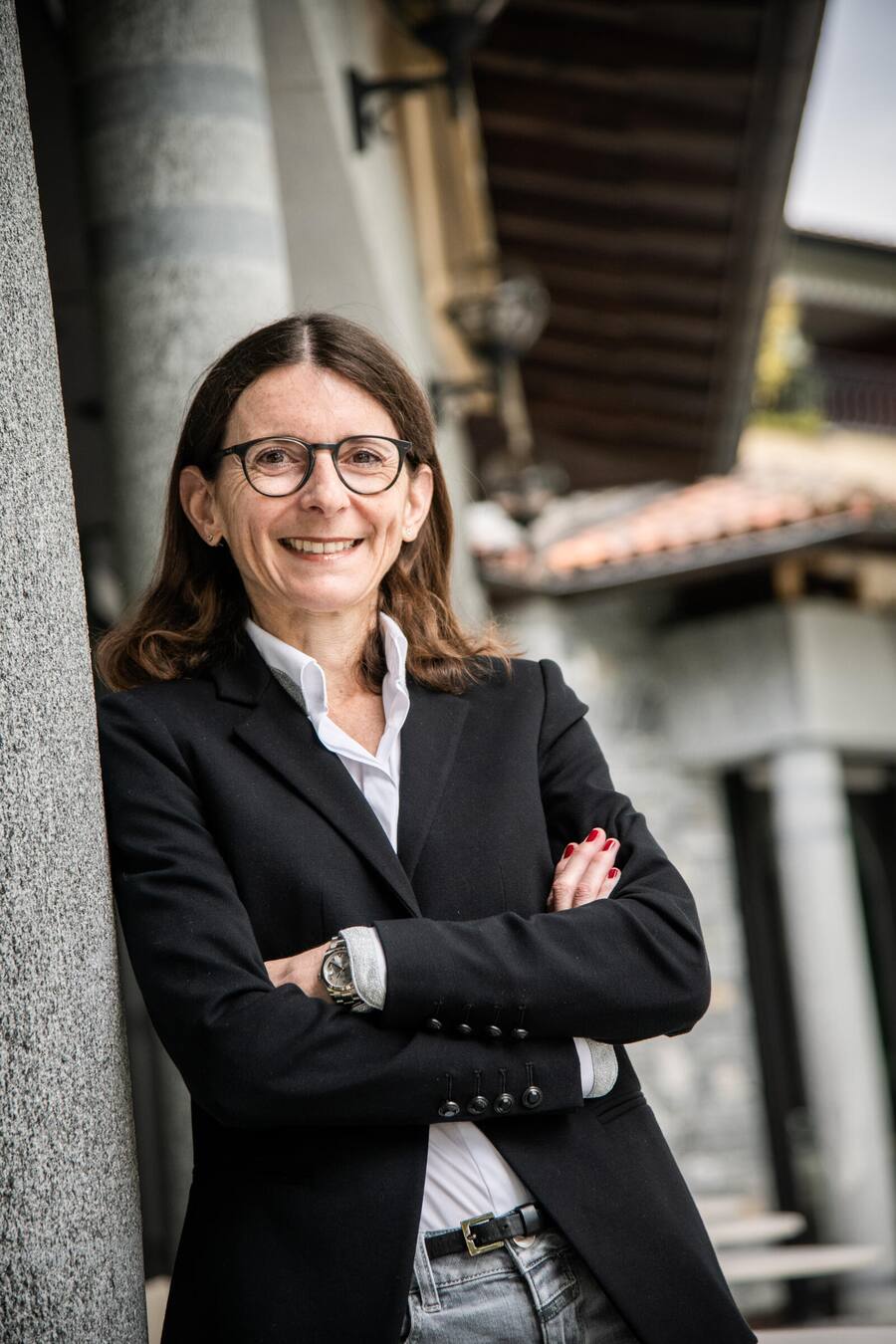 Patricia Heller 2021 Tafelübergabe, Gastgeber des Jahres, Sergio Bassi, Castello del Sole, Locanda Barbarossa, Ticino © Thomas Buchwalder Urs Heller, Chefredaktor GaultMillau Schweiz und Patricia Heller, Leiterin Redaktion GaultMillau 2021