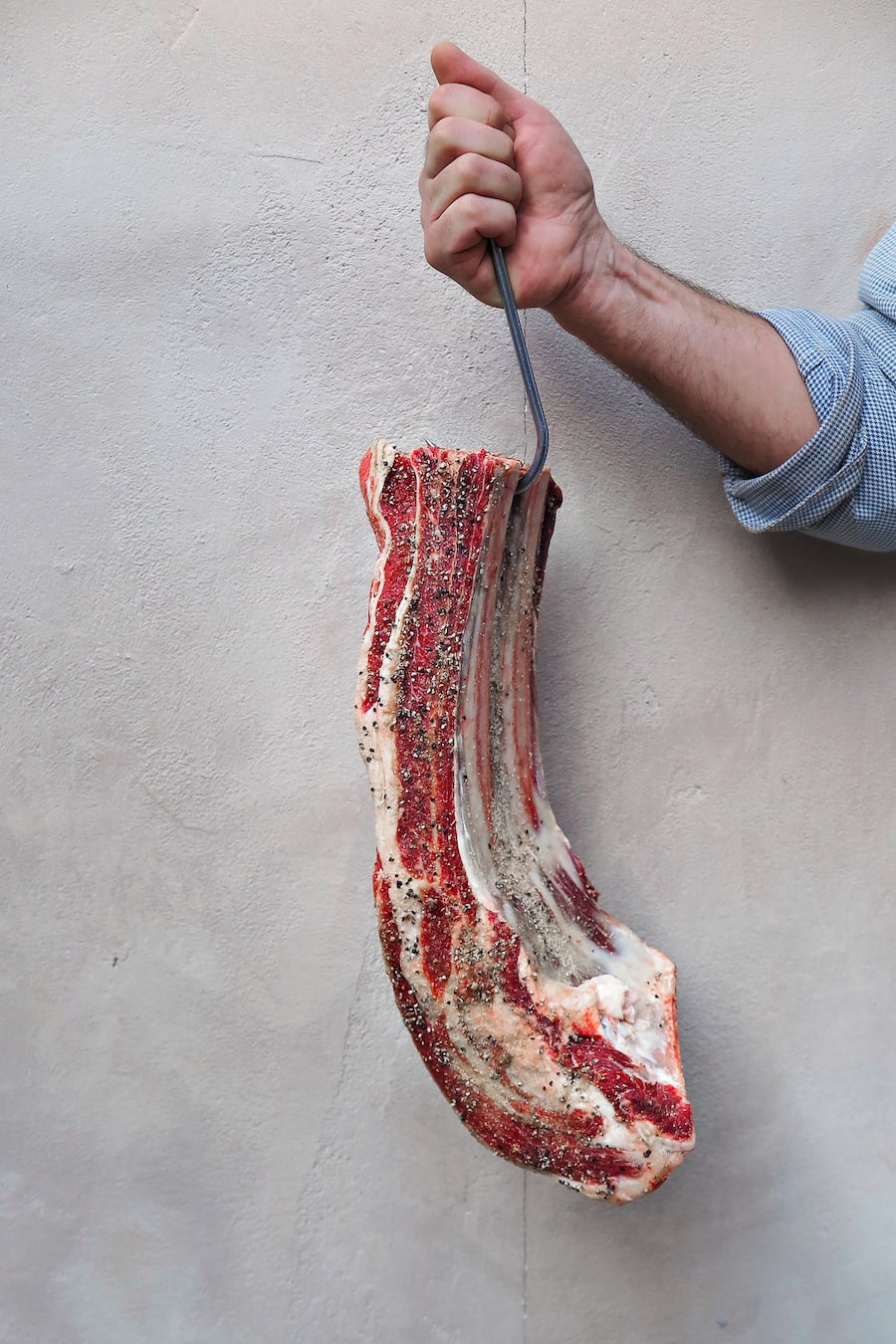 Bauernhof Zur chalte Hose, Ochsenrippe – sechs Stunden gegart.