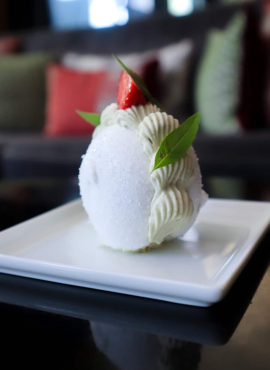 Meringue fraise verveine Josselin Jaquet Valrose