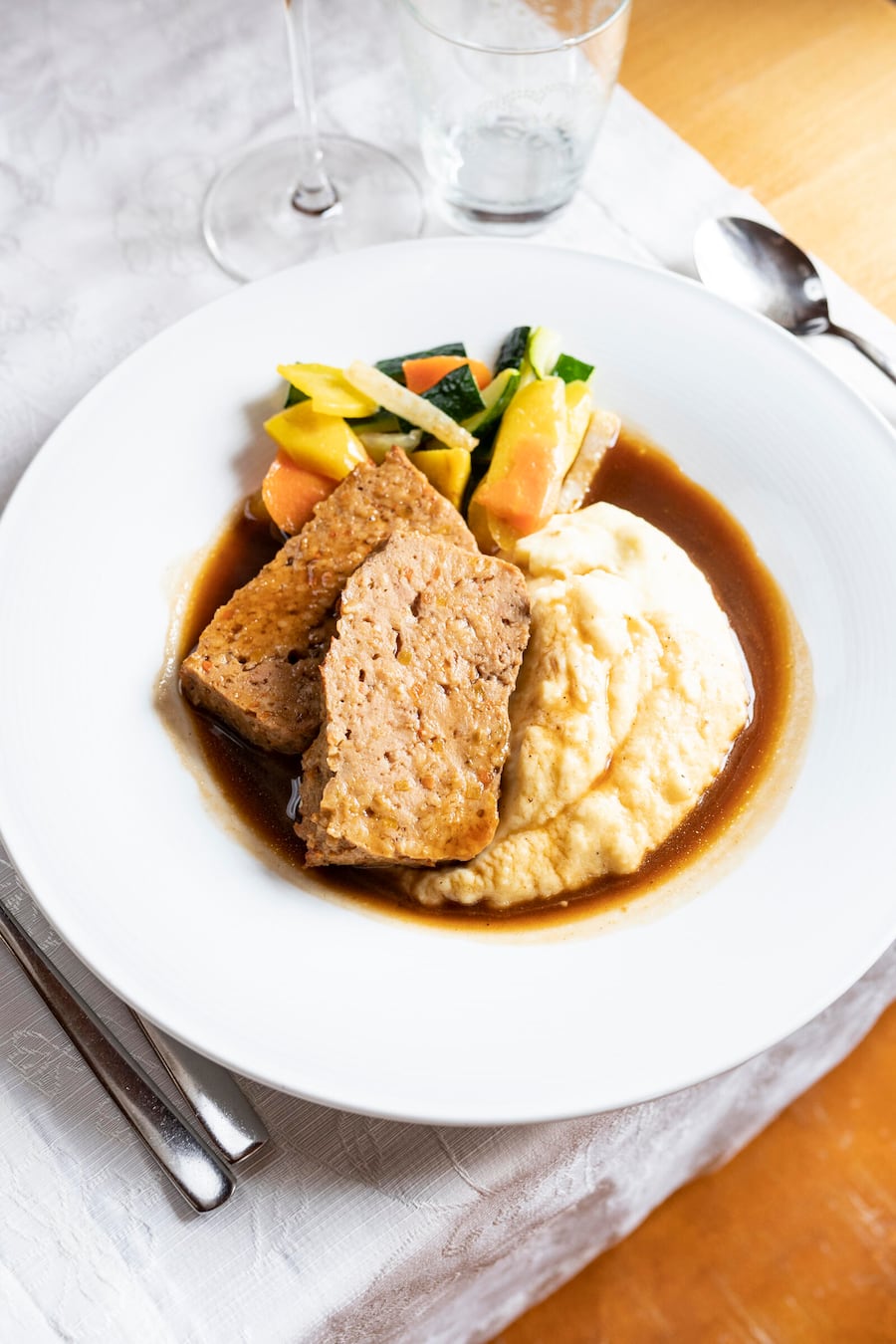 Landhaus Flaesch, Ignaz Baumann, Hackbraten aus Kalbfleisch