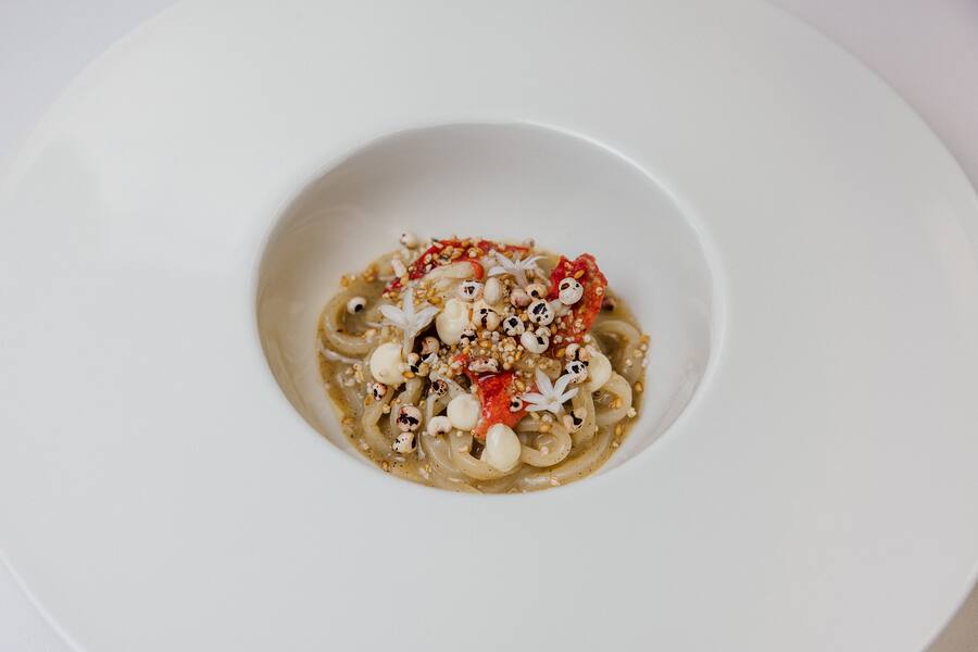 Knochenmark Pasta Königskrabbe