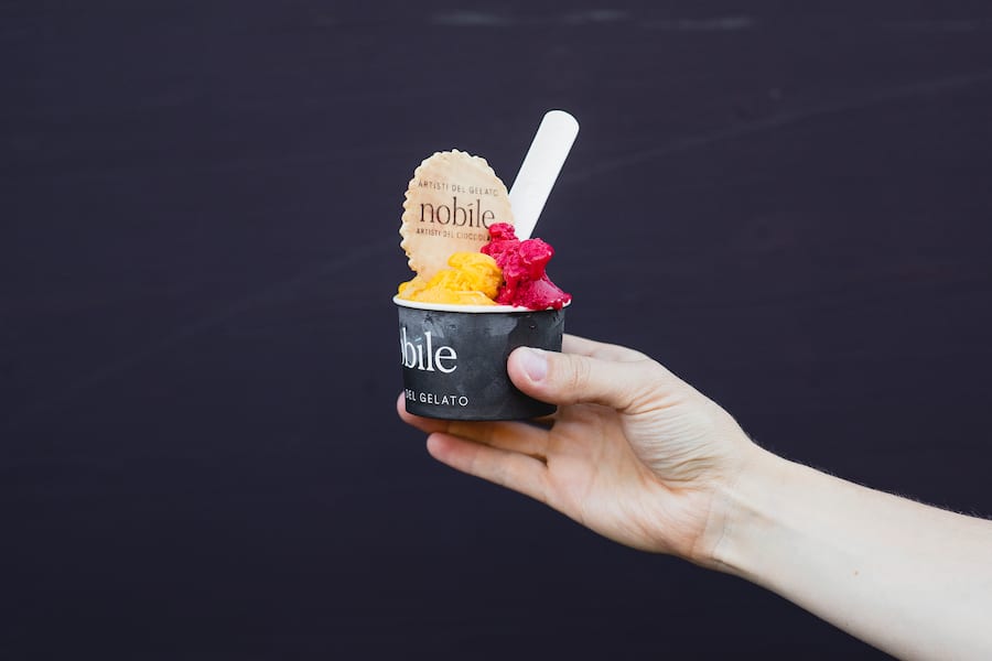 Casa Nobile, Gelateria, Bätterkinden, Sommerfest, Mango, Himbeere