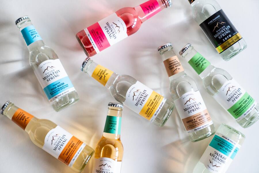 Swiss Mountain Spring ist ein innovatives Start-up, das Tonics und Ginger Ales aus Bergquellwasser herstellt. - Allschwil - 13.1.2022 - Copyright Olivia Pulver