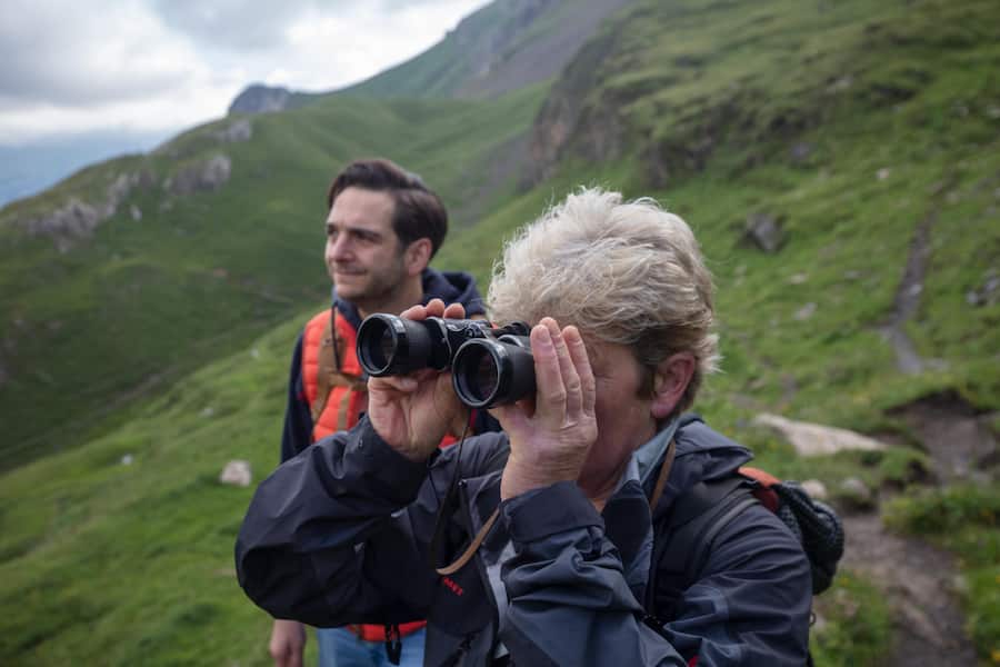 Küchenchef Silvio Wieland mit Yak-Züchterin ist Regula Oehrli