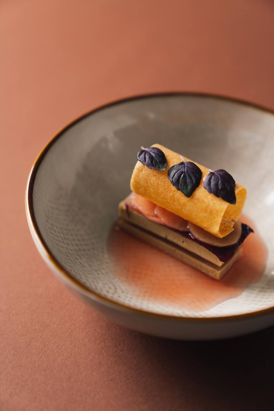 Pilz-Paté mit Quitte - Restaurant Maihöfli Luzern - Küchenchef Oscar de Matos und Partnerin bzw. Gastgeberin Nadine Baumgartner - November 2021 - Copyright Olivia Pulver