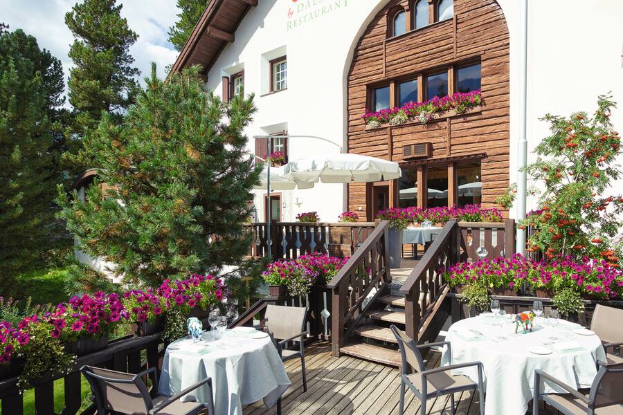 Talvo by Dalsass St. Moritz-Champfèr, 12.12.2017 HO Talvo by Dalsass, Terrasse, St. Moritz Champfer © Gian Giovanoli