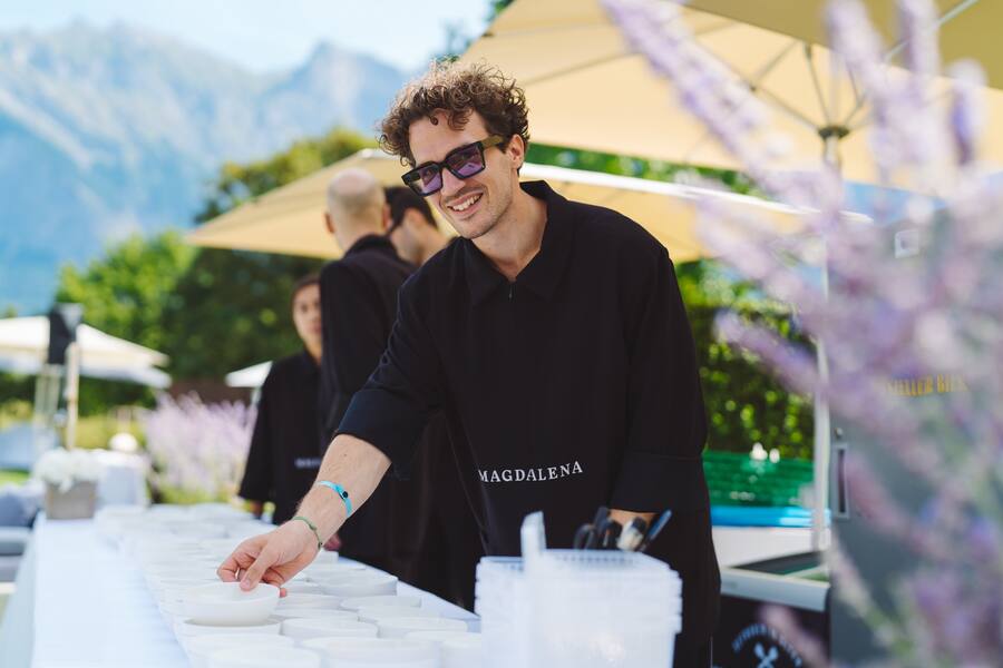 Dominik Hartmann, Magdalena - GaultMillau Garden Party 2022 - Bad Ragaz - 14.8.2022 - Copyright Olivia Pulver