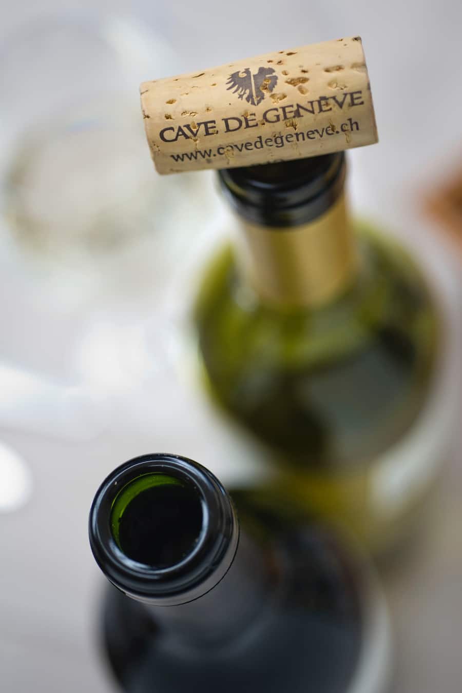 Kork einer Flasche der Cave de Genève