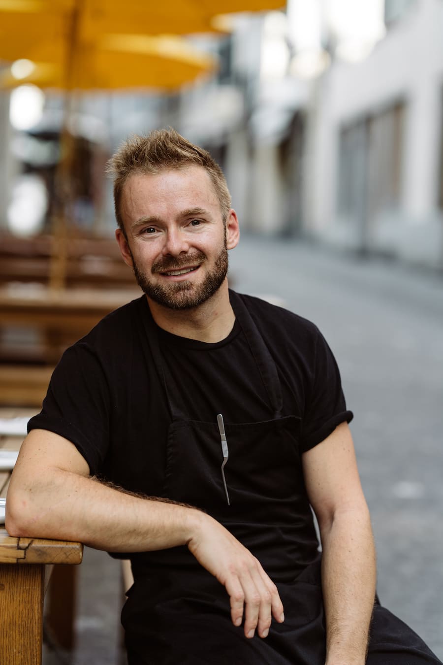 Thomas Brandner, Chefkoch Bauernschänke Zürich kocht mit LUMA Delikatessen - 29.8.2022 - Copyright Olivia Pulver