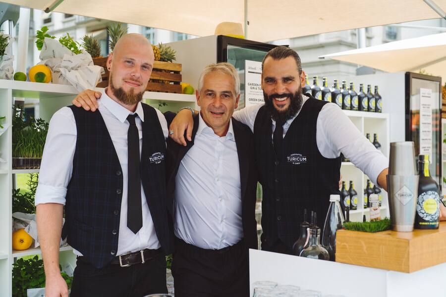 Turicum Jungs mit Thierry Bromberger - Jelmoli - GaultMillau Garden Party 2022 - Bad Ragaz - 14.8.2022 - Copyright Olivia Pulver