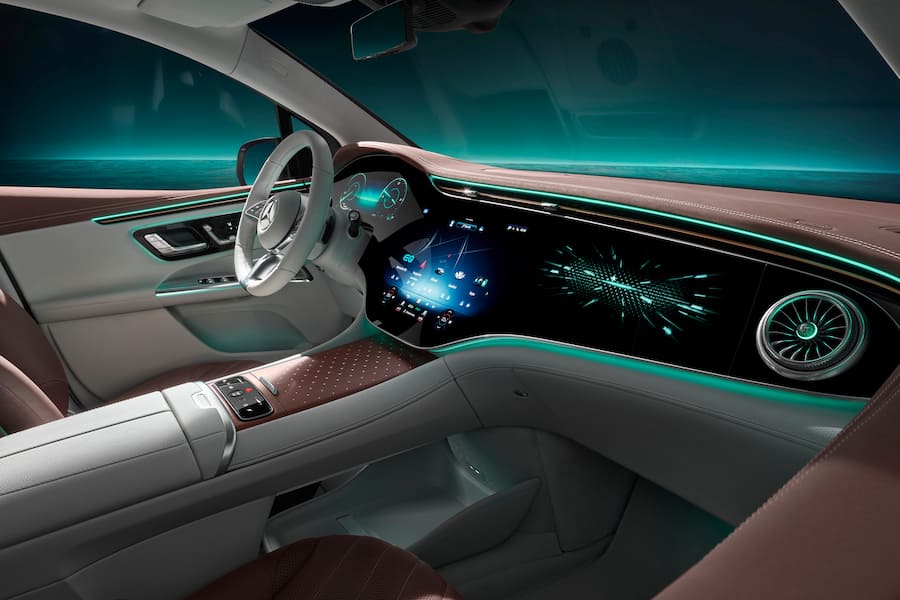 Mercedes-EQ. EQE SUV. Interieur. Mercedes-EQ. EQE SUV. Interior.