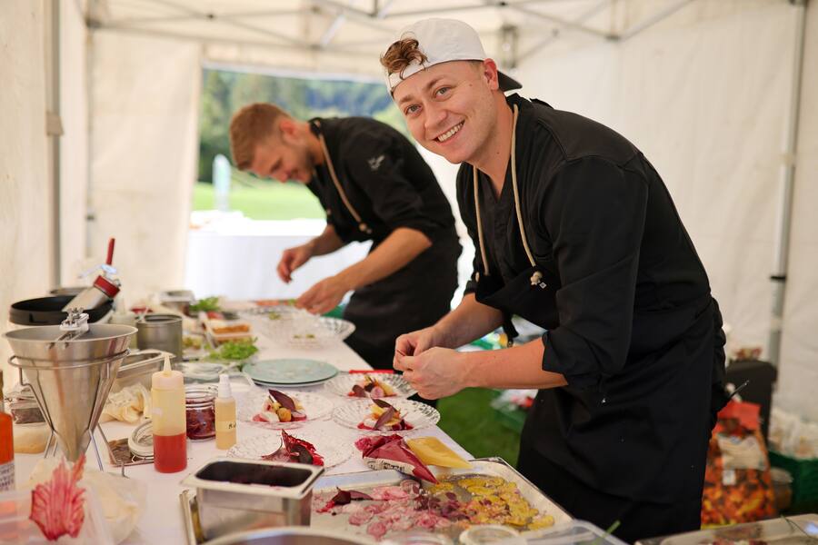 Andreas Caminada Golf Turnier in Sagogn GR Igniv Bad Ragaz Chef Joël Ellenberger 2022