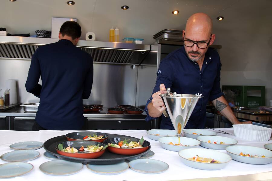 Andreas Caminada Golf Turnier in Sagogn GR Oz Chef Timo Fritsche 2022