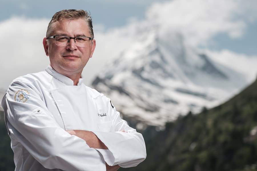 Chef Reinhold Wrobel Chalet-Hotel Schönegg in Zermatt