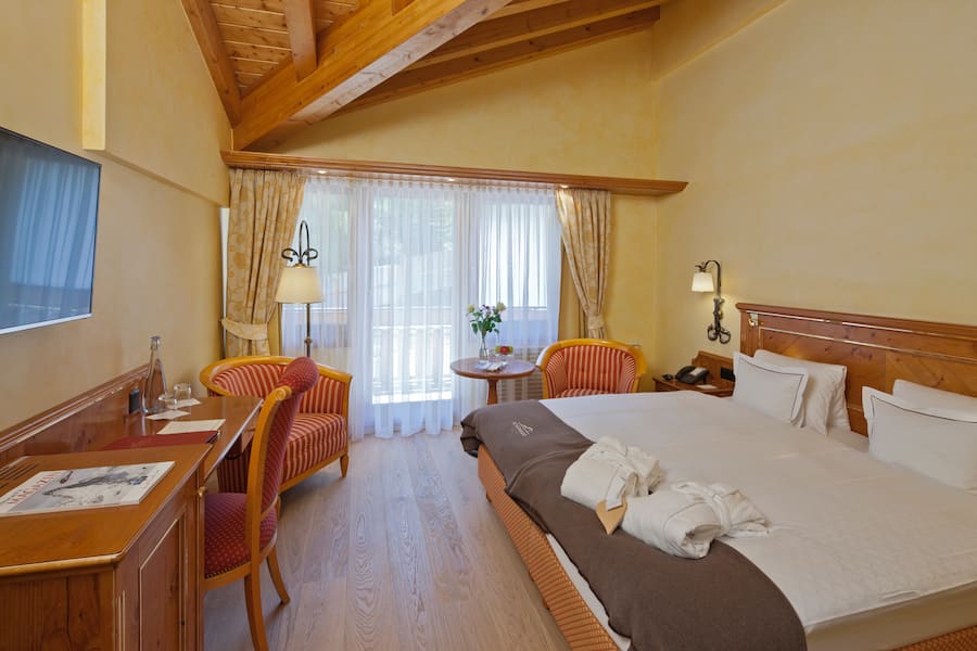 Doppelzimmer im Chalet-Hotel Schönegg in Zermatt