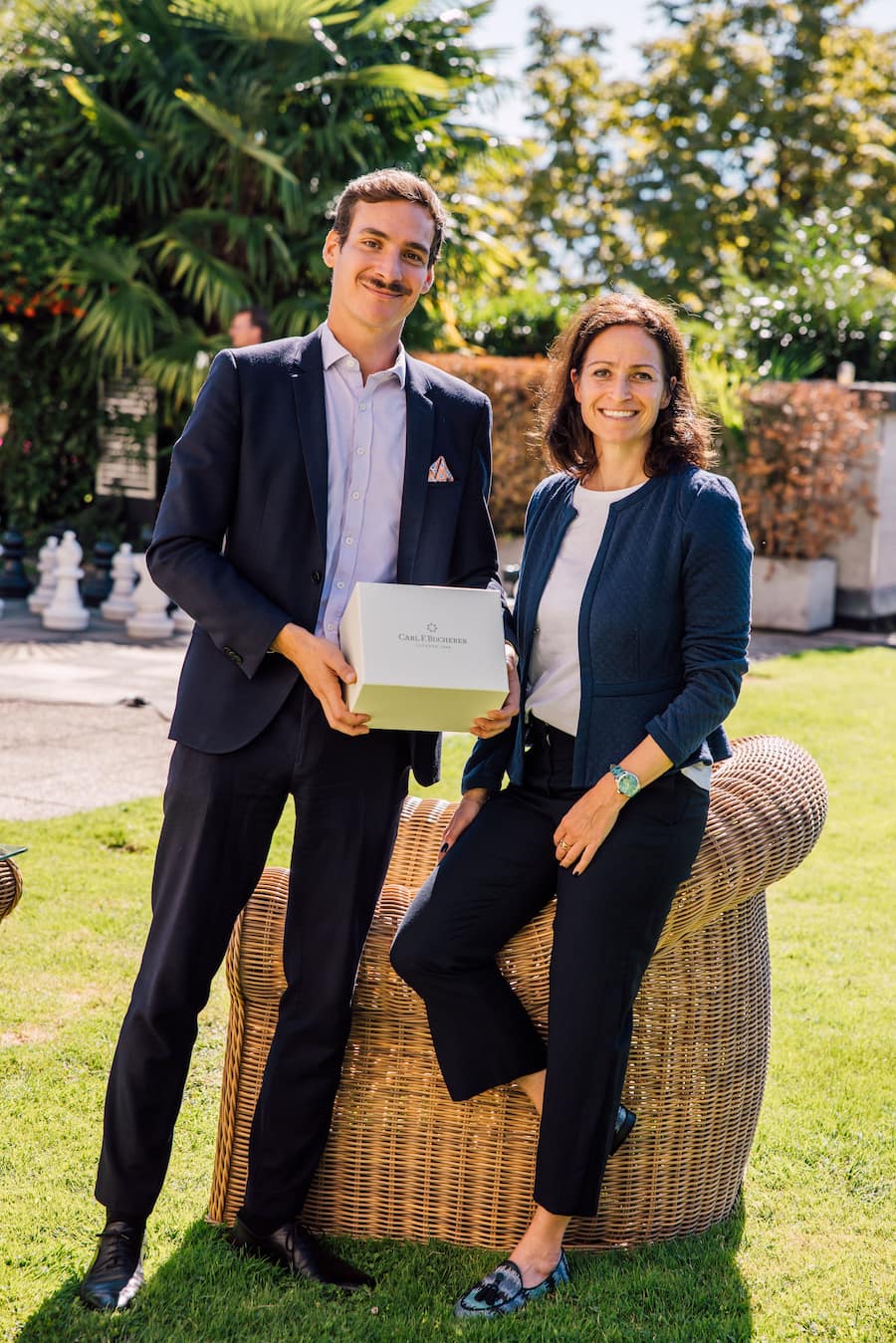 Katherina Hauss (CFB) & Gilles Walther Deputy Director Bucherer Lausanne, 2022