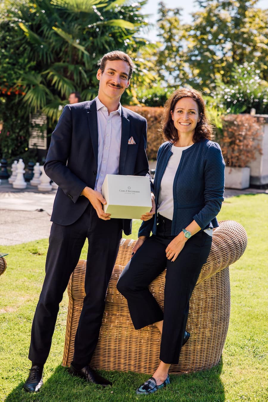 Katherina Hauss (CFB) & Gilles Walther Deputy Director Bucherer Lausanne, 2022